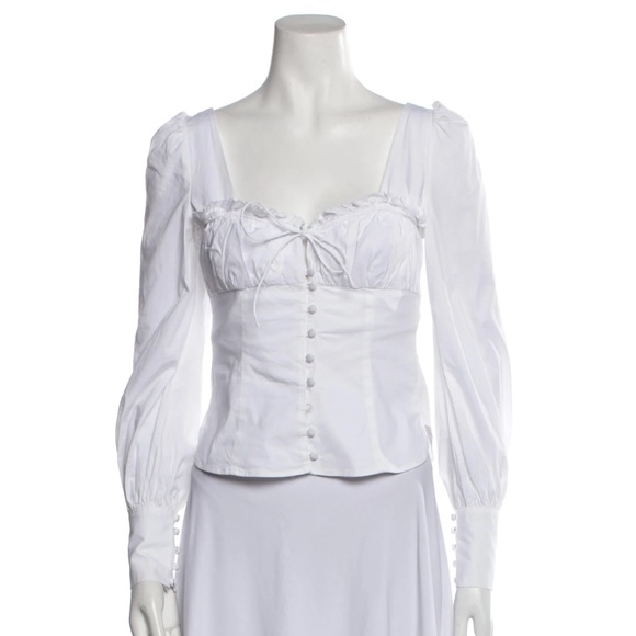 JONATHAN SIMKHAI LONG SLEEVE BLOUSE